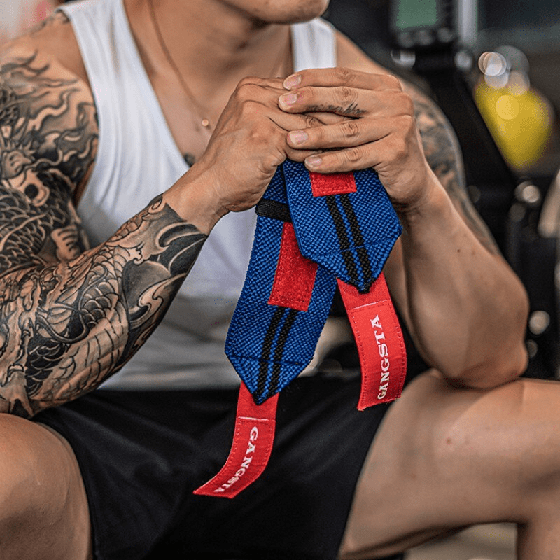 La Bande Poignet Gangsta Bleu, l'accessoire ultime pour un style audacieux et une performance optimale.