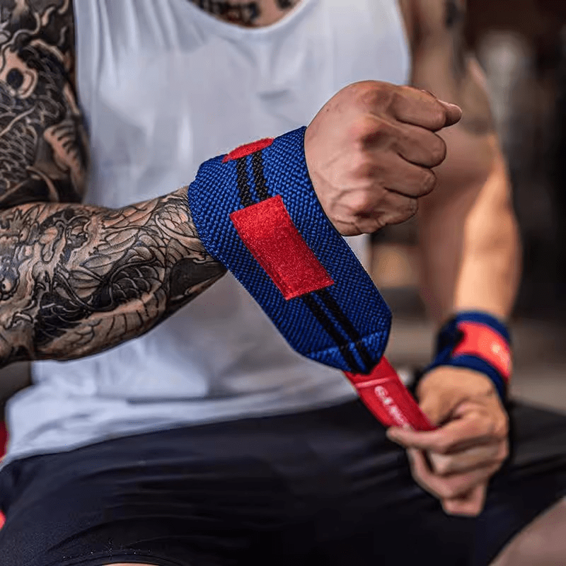 La Bande Poignet Gangsta Bleu, l'accessoire de musculation ultime