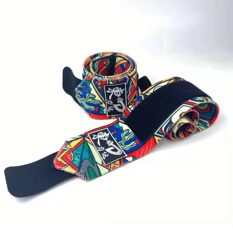 Bande Poignet Graffiti avec design coloré, offrant un soutien optimal lors des entraînements intensifs.