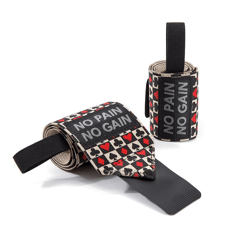 Bande Poignet Poker avec design unique, offrant un soutien optimal du poignet pour les séances d'entraînement intenses.