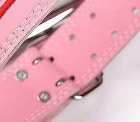 "Ceinture d'entraînement ajustable Power-Lift en rose pour un confort optimal"