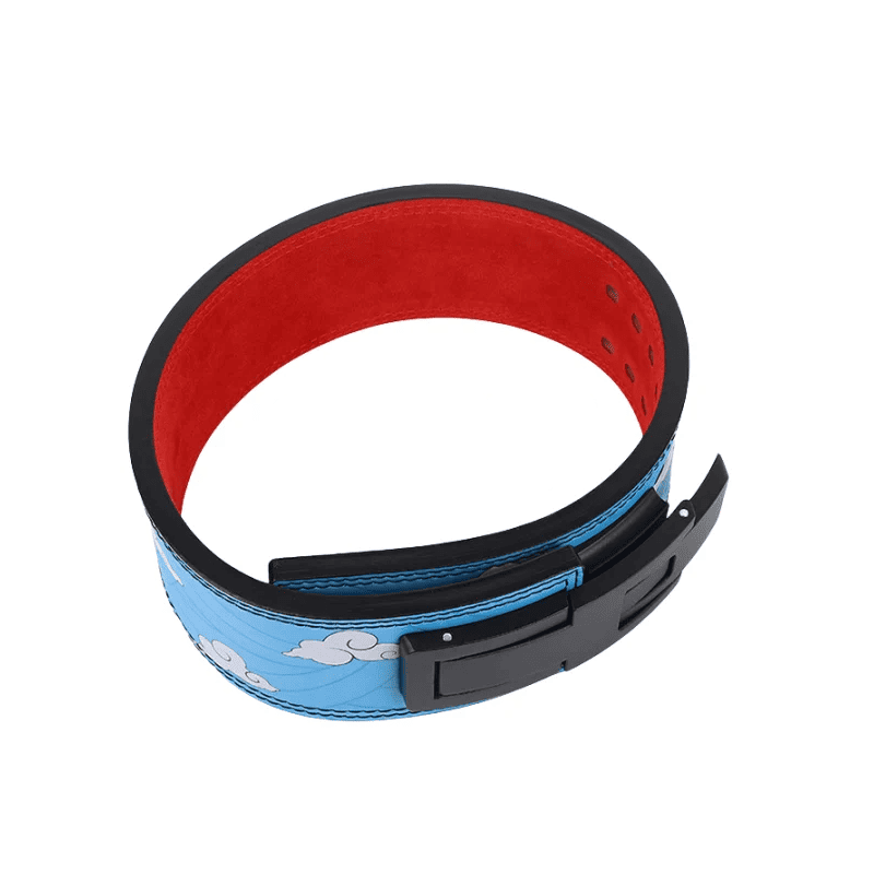 "Ceinture de musculation avec un design céleste, alliant force et beauté."
