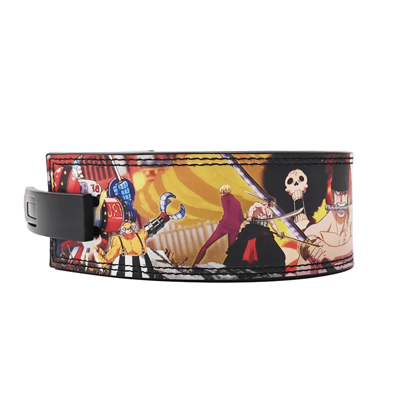 "Luffy déchaînant sa puissance sur la Ceinture Powerlifting Onigashima."