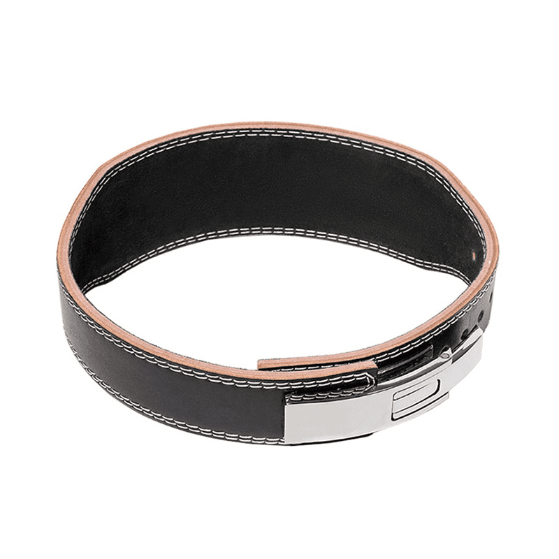 "Vue de près de la Ceinture Powerlifting PowerBelt montrant sa matière robuste"