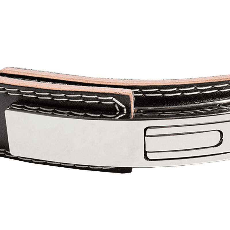 "Ceinture Powerlifting PowerBelt portée par un athlète pendant l'entraînement"
