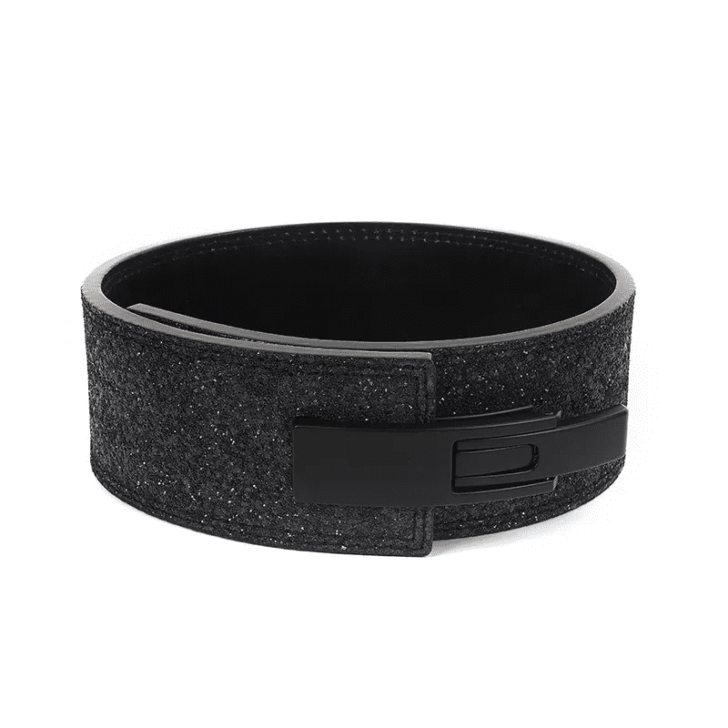 "Version noire de la Ceinture Powerlifting à Paillettes, offrant éclat et soutien."