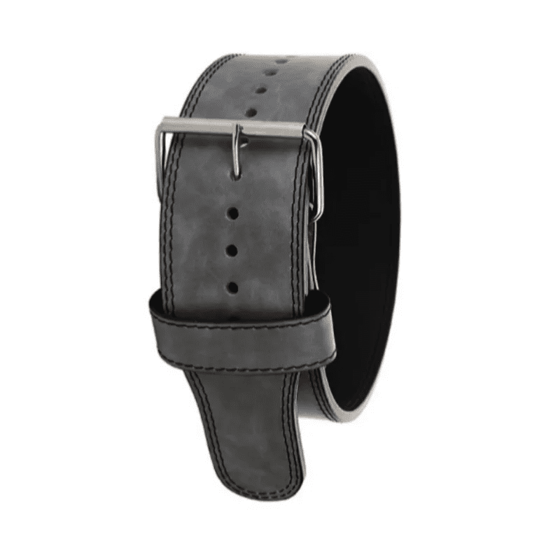 "Ceinture de levage en cuir, offrant confort et soutien pour tous les exercices."