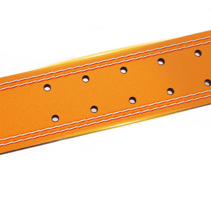 "Ceinture de musculation Dynamo Orange pour une performance de levage de poids optimale"