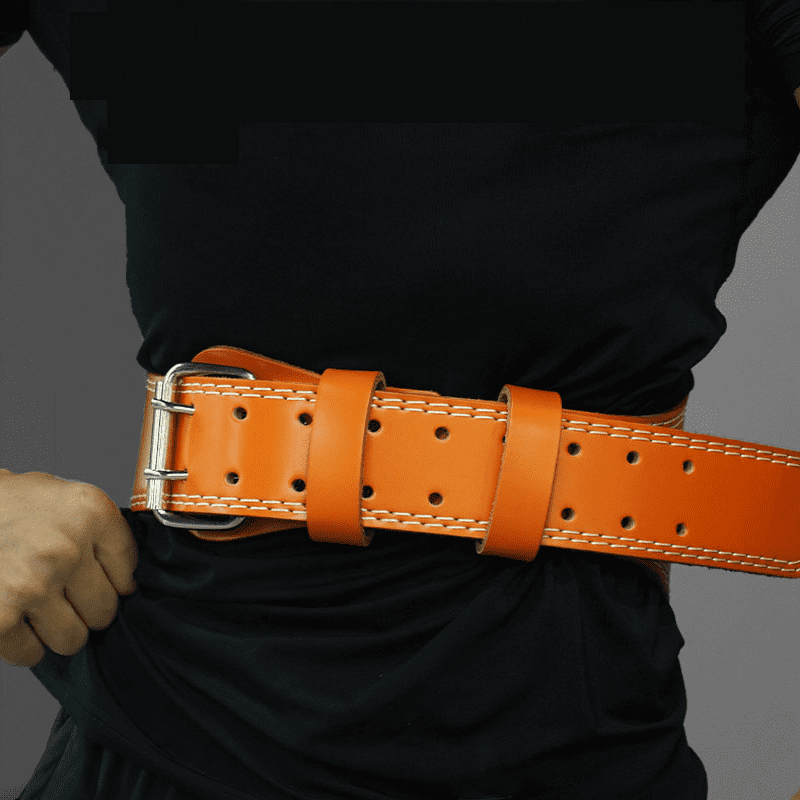 "Résistance exceptionnelle de la ceinture de musculation Dynamo Orange pour une durabilité accrue"