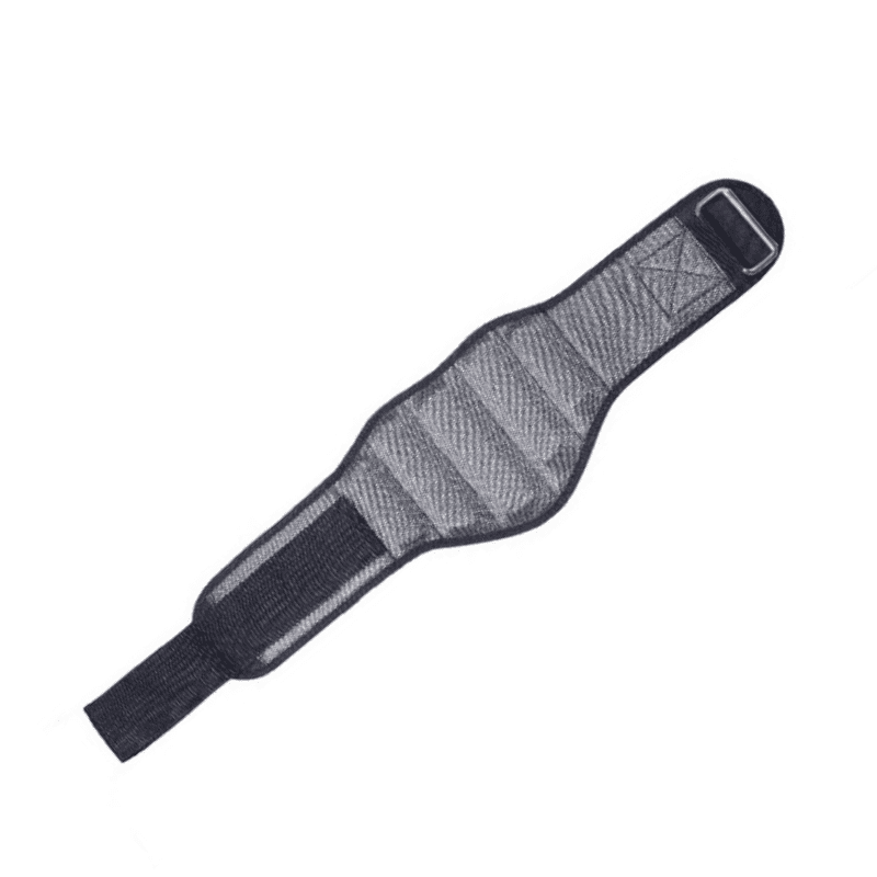 "Détail du matériau métallique durable de la Ceinture de Musculation Metallic Titan."