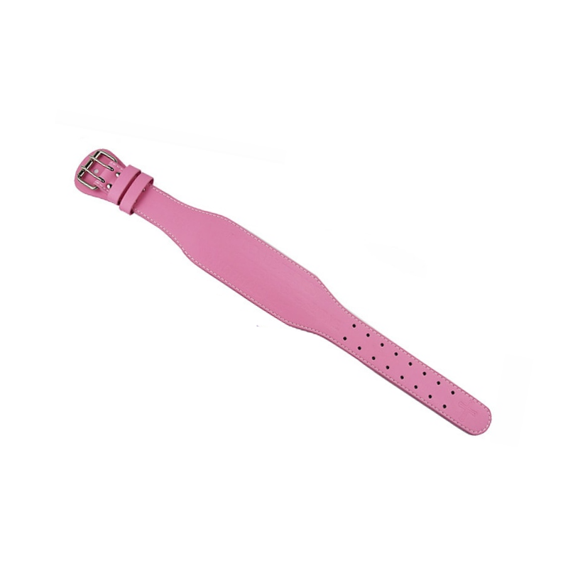 Une femme faisant de l'exercice avec la Ceinture de Musculation PowerBloom Rose.
