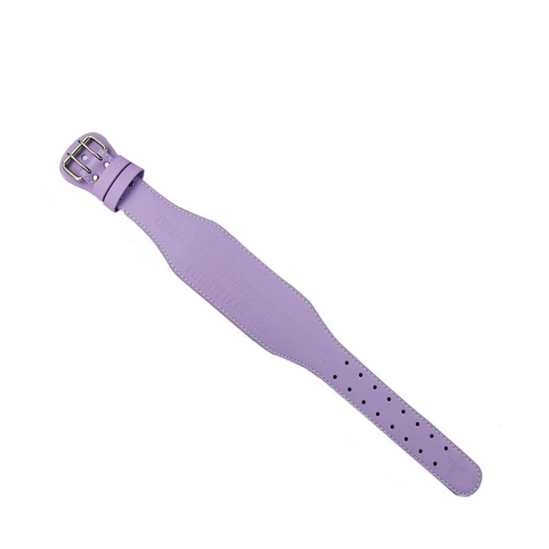 "Séance de fitness améliorée avec la ceinture de musculation PurpleFlex Mauve"