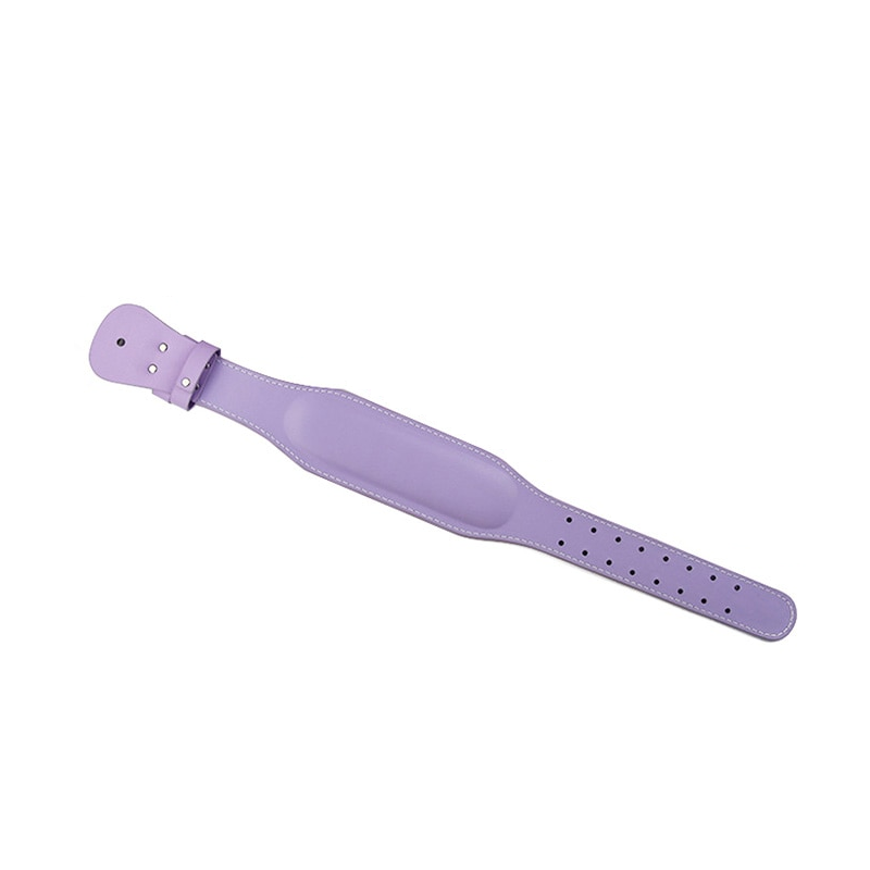 "Design ajustable et coloré de la ceinture de musculation PurpleFlex"