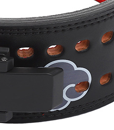 "Ceinture de force Akatsuki gris : affichez votre dévotion au clan des shinobis avec élégance"