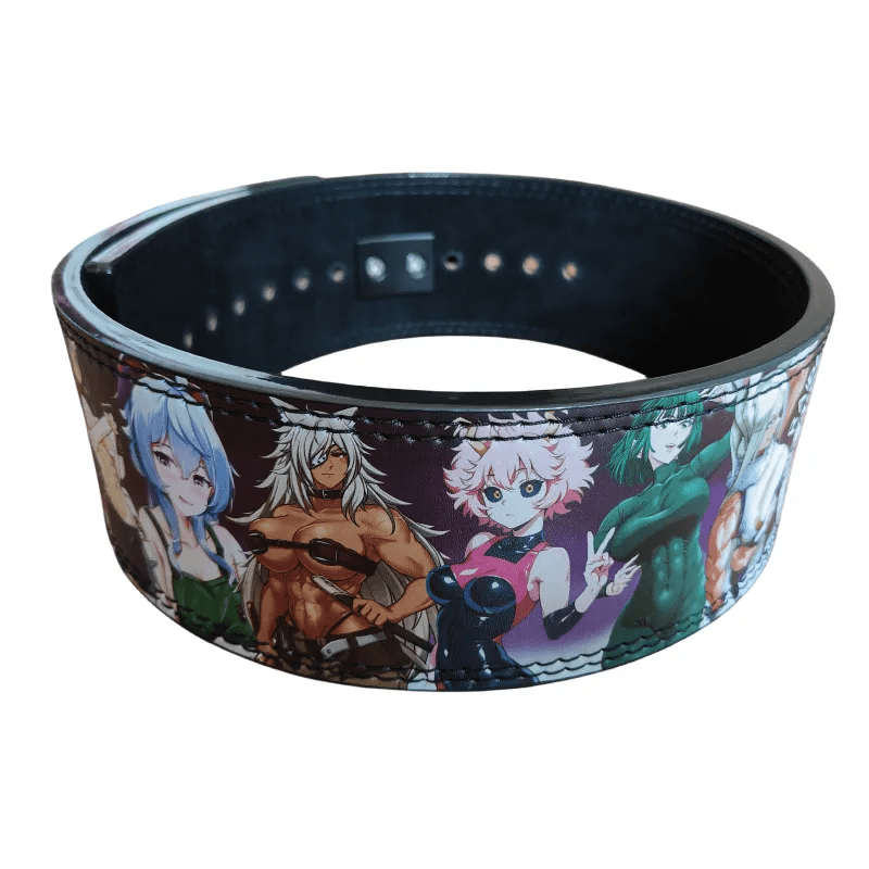 "Détail vibrant de la ceinture avec Fubuki version musclée."