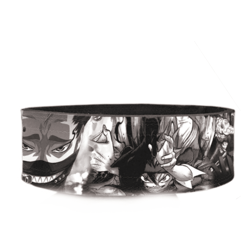 "Ceinture de force Black Clover robuste pour entraînement de musculation."