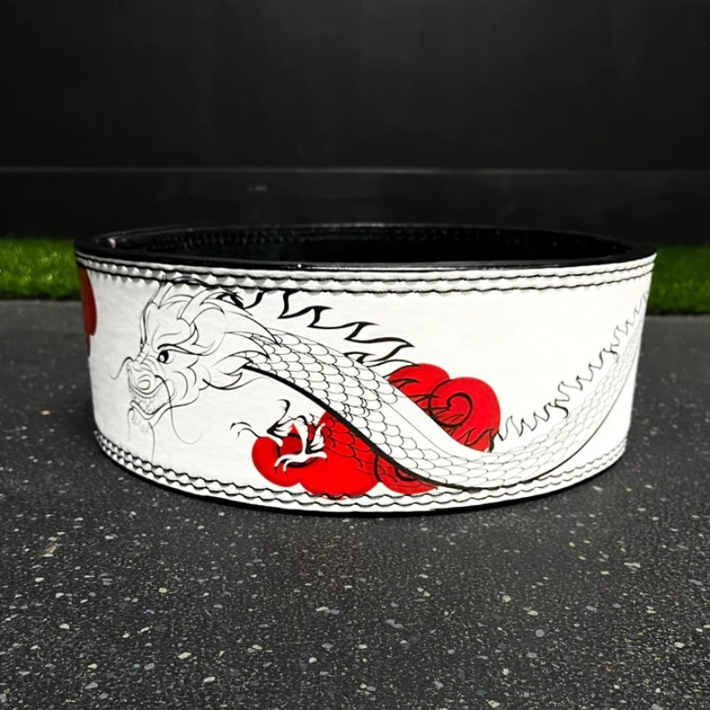 "Ceinture de fitness "Dragon oriental" : exprimez votre courage et votre détermination avec cette ceinture de force mystique"