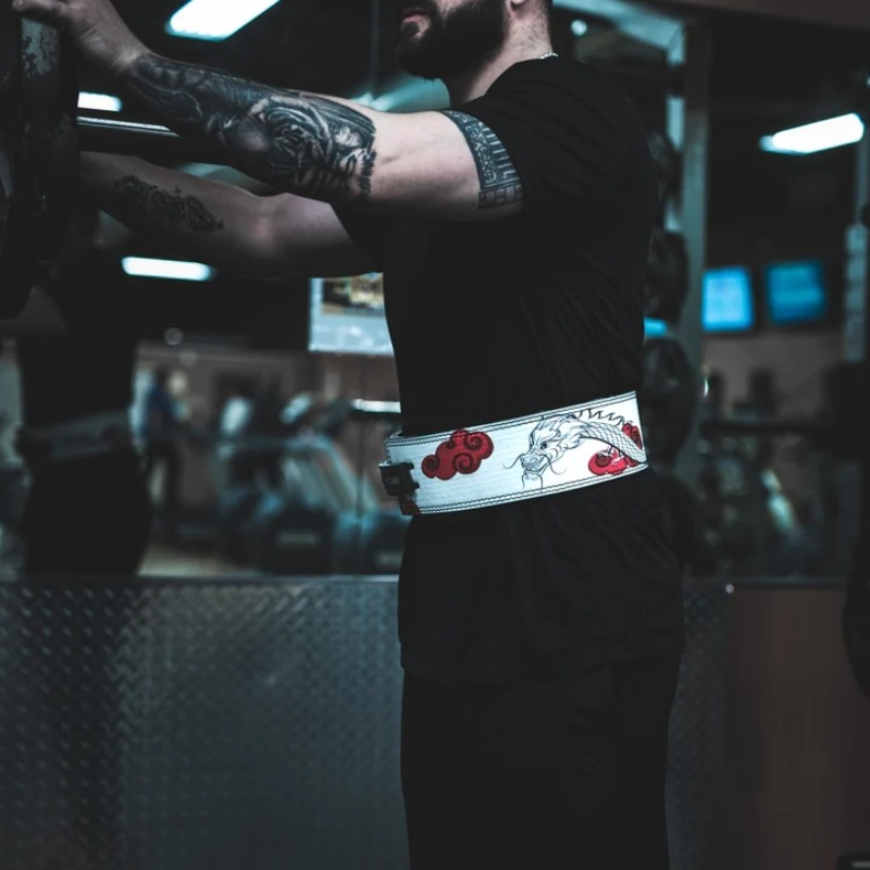 "Ceinture de force "Dragon oriental" : plongez dans l'univers légendaire des dragons avec cette ceinture de levage"