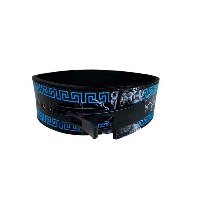 "Ceinture de musculation Zeus noire : confiance et stabilité pour des mouvements plus sûrs et plus puissants"