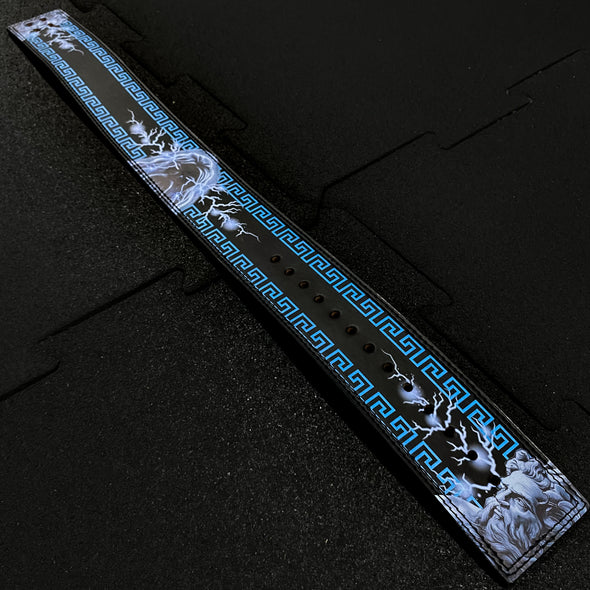 "Ceinture de levage Zeus noire : une protection robuste et un style impératif pour vos séances d'entraînement"