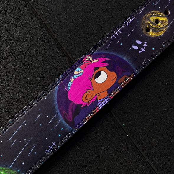 "Ceinture de musculation "World Album" : un must-have pour les fans de Lil Uzi Vert souhaitant ajouter une touche musicale à leurs séances d'entraînement"