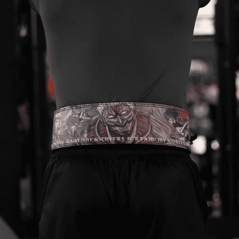 "Ceinture de musculation Attack On Titan pour soutien lombaire optimal et ajustement sécurisé"