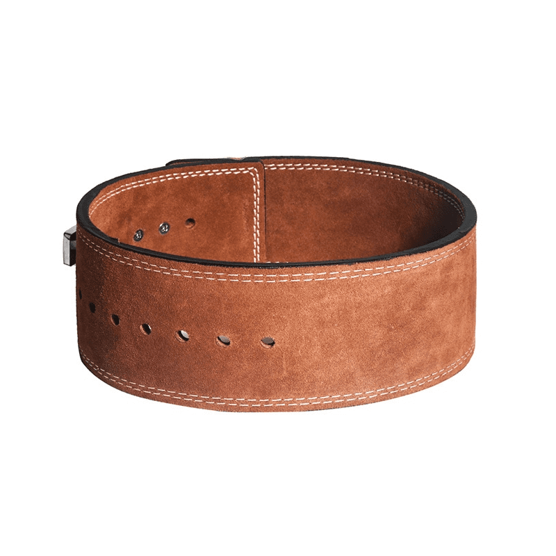Alt Text 2 : "Vue rapprochée de la Ceinture de Force à Levier en cuir véritable."