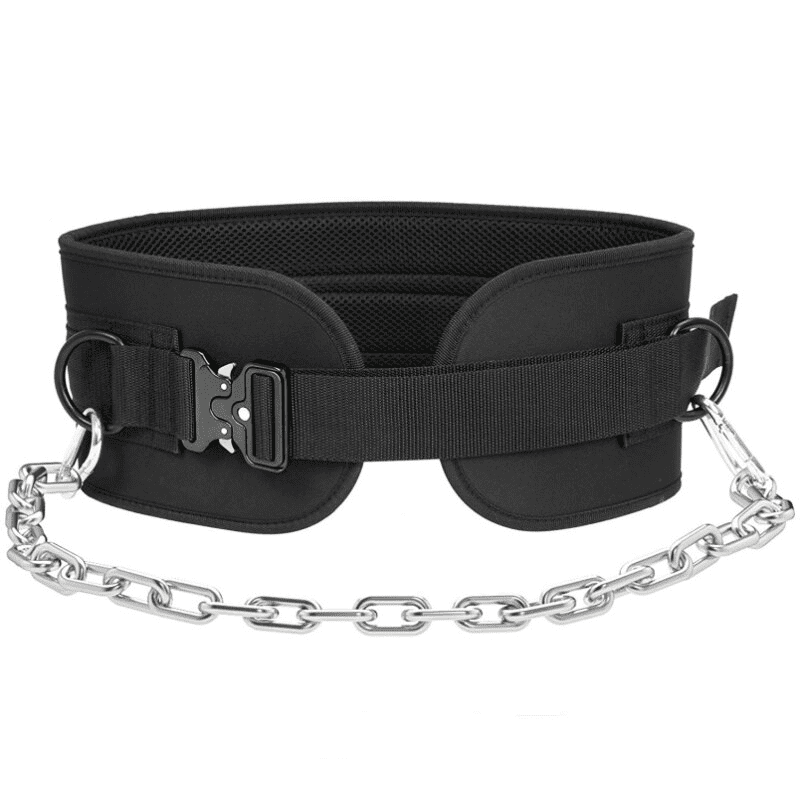 Ceinture de musculation avec poids ajustables - améliorez votre performance.