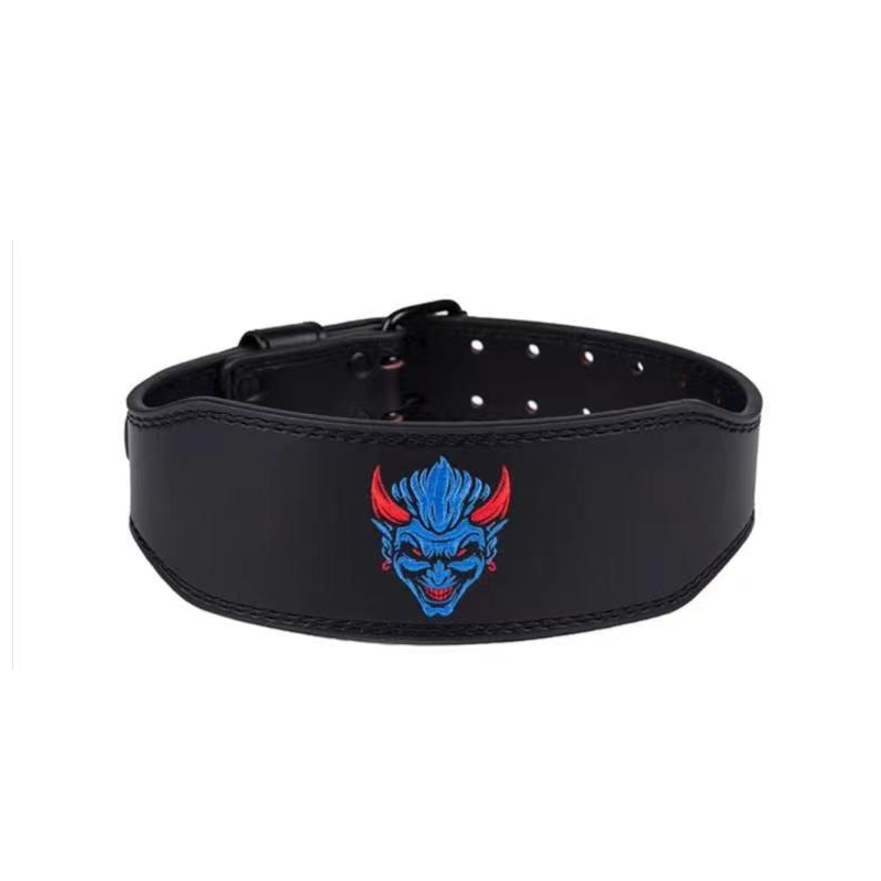"Ceinture de musculation Démon Bleu : puissance hypnotique pour des séances d'entraînement intenses"
