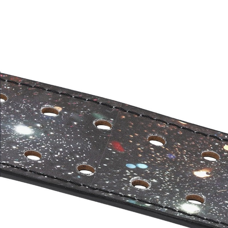 "Ceinture de force "Galaxy" : plongez dans un voyage cosmique lors de vos entraînements avec cette ceinture de levage"