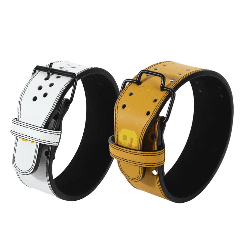 Athlète portant la ceinture pendant un entraînement.