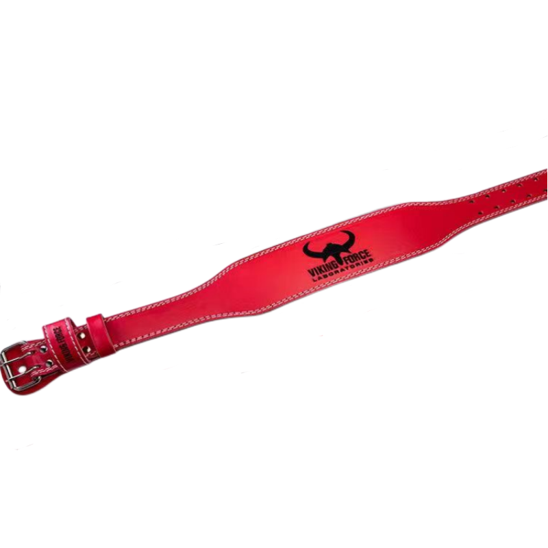 "Ceinture de musculation Viking rouge : une touche de passion pour des entraînements intenses"