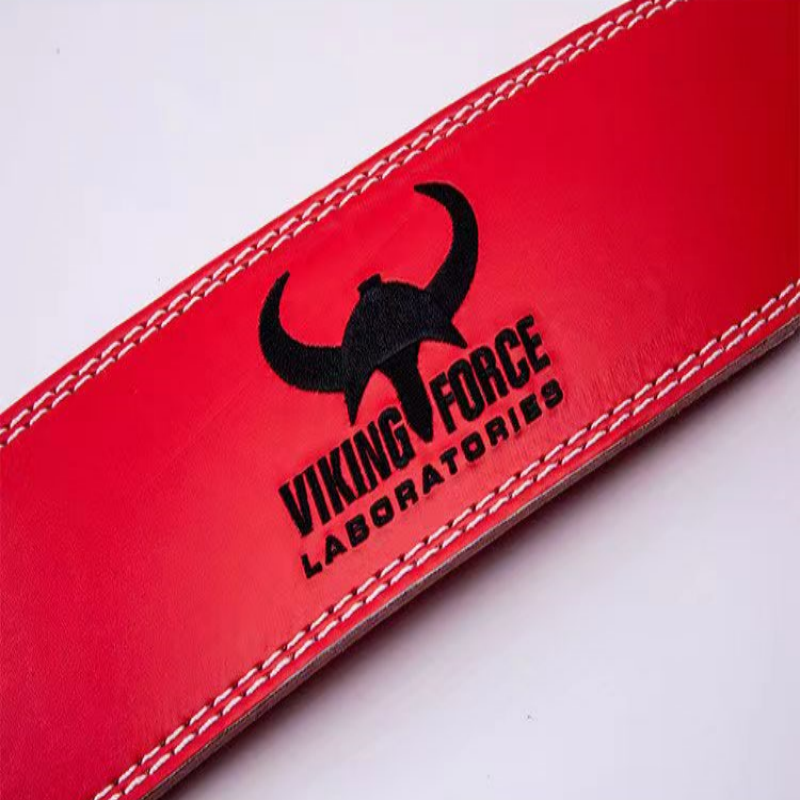 "Ceinture de fitness Viking rouge : une couleur vive pour une motivation maximale"