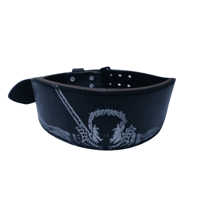 Vue d'ensemble de la Ceinture de Musculation Lombaire Guts, montrant son design élégant et moderne.