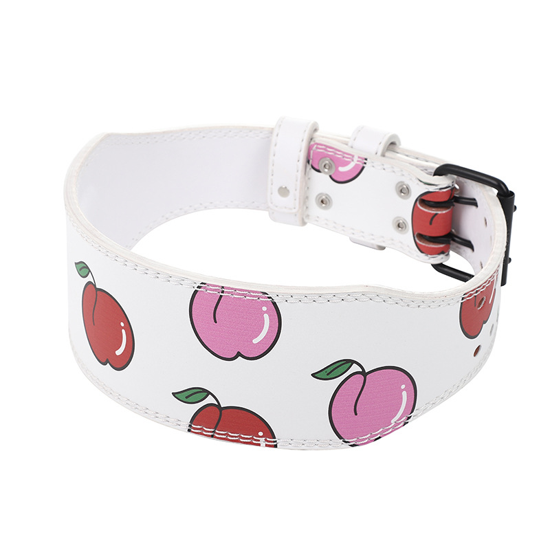 "Ceinture de musculation "Rose blanc" : une touche élégante et féminine pour vos séances d'entraînement"