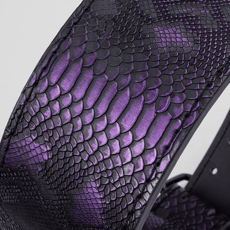"Ceinture de musculation violette : un équipement de fitness indispensable pour des entraînements de force"