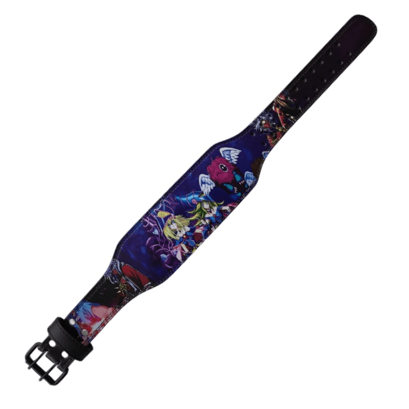 Vue arrière de la ceinture de musculation Yu-Gi-Oh.