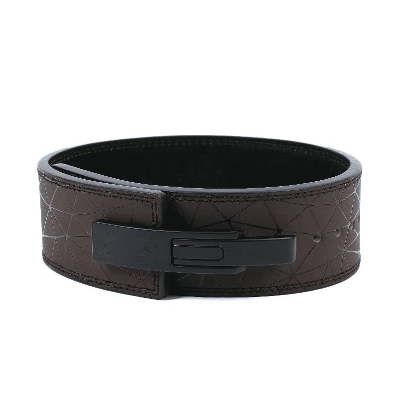Vue d'ensemble de la Ceinture de force Motif Ligne en marron.