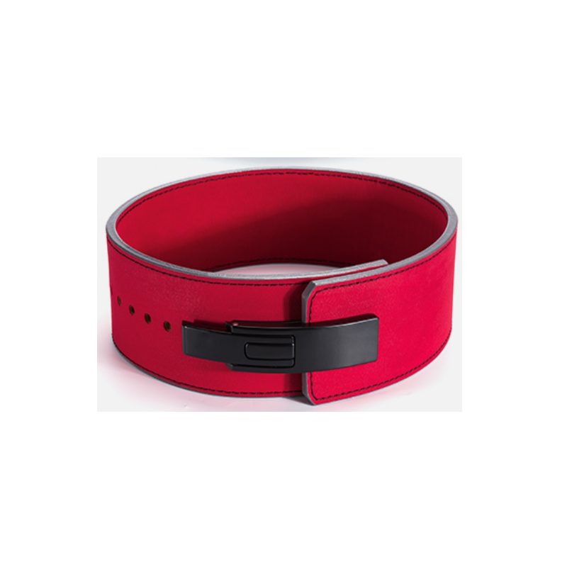"Ceinture de musculation rouge : renforcez votre stabilité et prévenez les blessures avec cette ceinture de force athlétique"