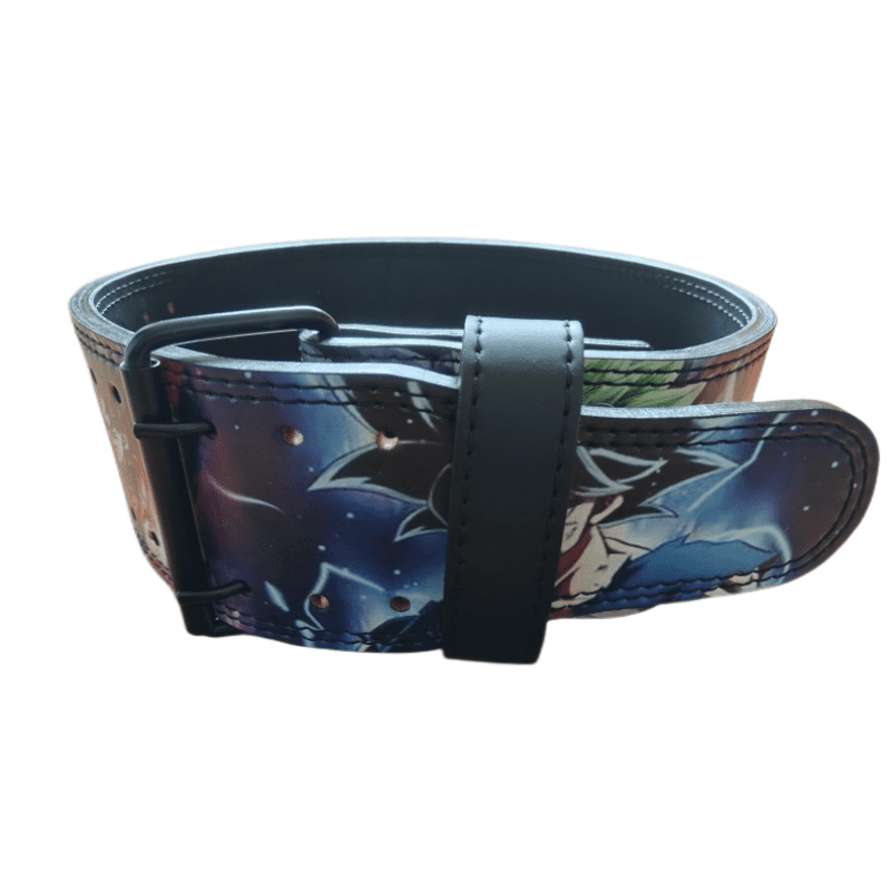 "Design vibrant de la ceinture lombaire inspiré de Dragon Ball Z"