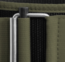 "Ceinture lombaire kaki ajustable : stabilité et compression personnalisée pour un soutien ciblé du bas du dos"
