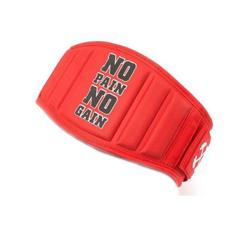 Ceinture Lombaire Pain Gain en néoprène rouge offrant un soutien optimal pendant l'entraînement