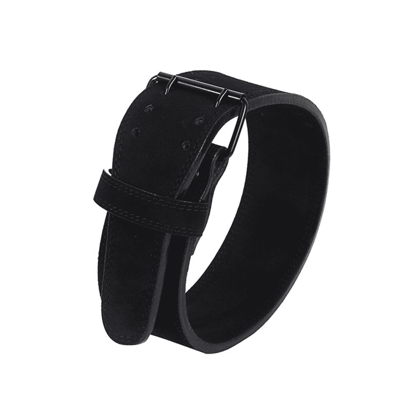 Ceinture Lombaire Cuir Noir pour un soutien optimal pendant l'entraînement.