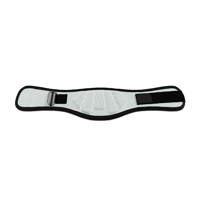 "Ceinture lombaire de couleur gris clair : maintien et protection lors de vos mouvements"