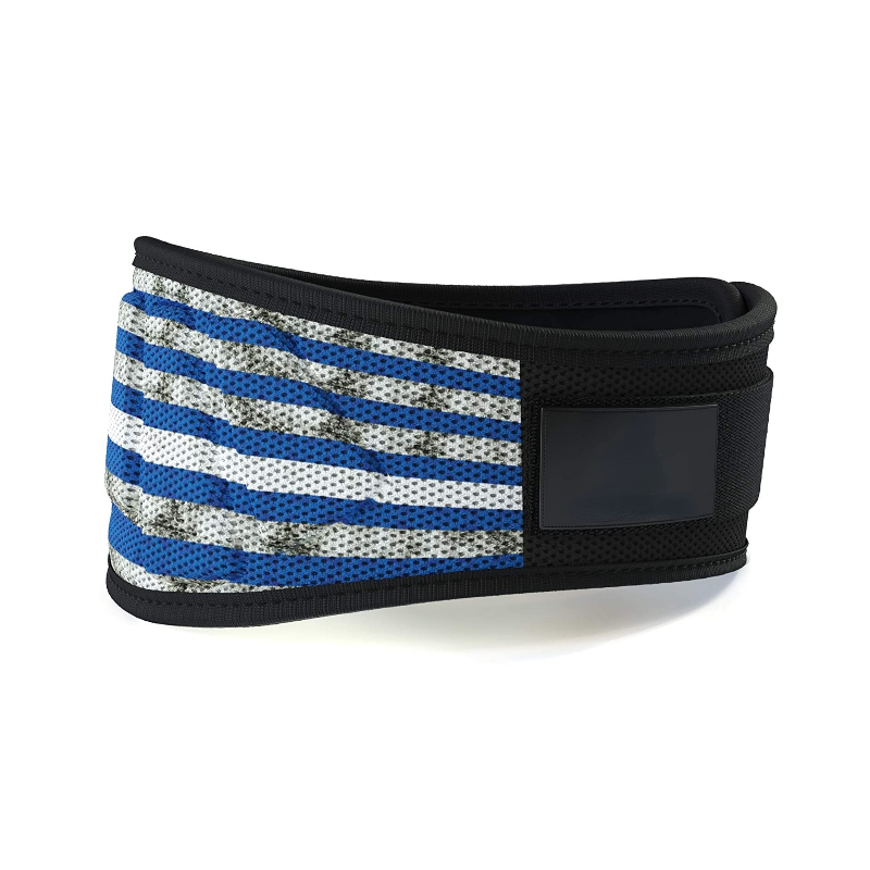 "Ceinture de musculation "États-Unis bleu" : affichez votre patriotisme avec style lors de vos entraînements"