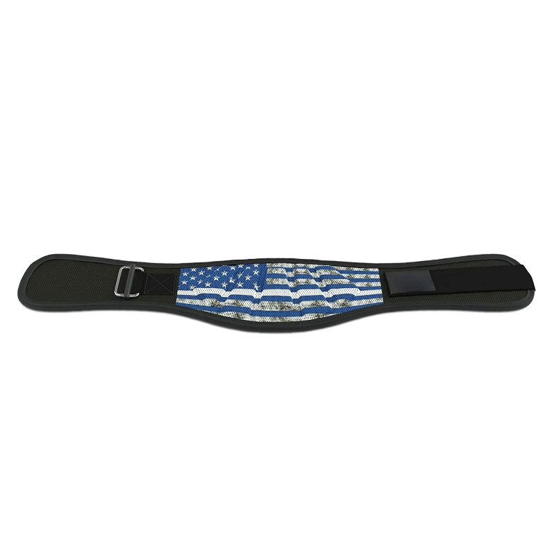 Ceinture musculation Etat Unis bleu - Ceinture de force