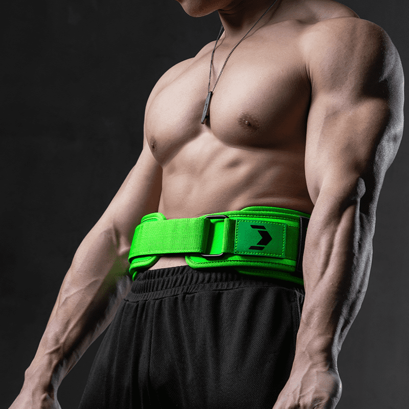 "Design vibrant de la Ceinture de Musculation Fluo, pour une séance de gym colorée"