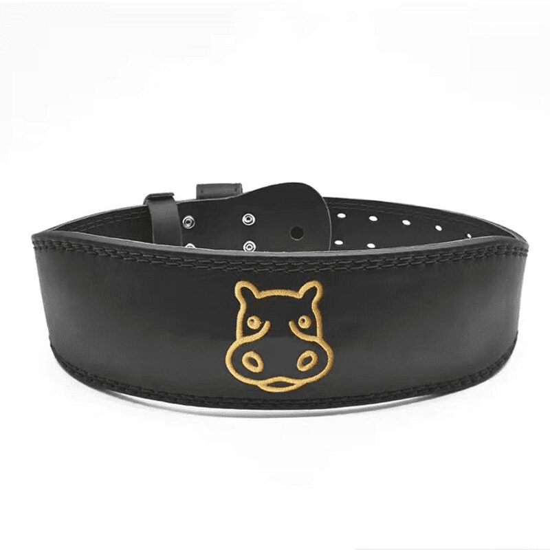 "Ceinture de musculation Hippo Noire offrant un soutien lombaire optimal"