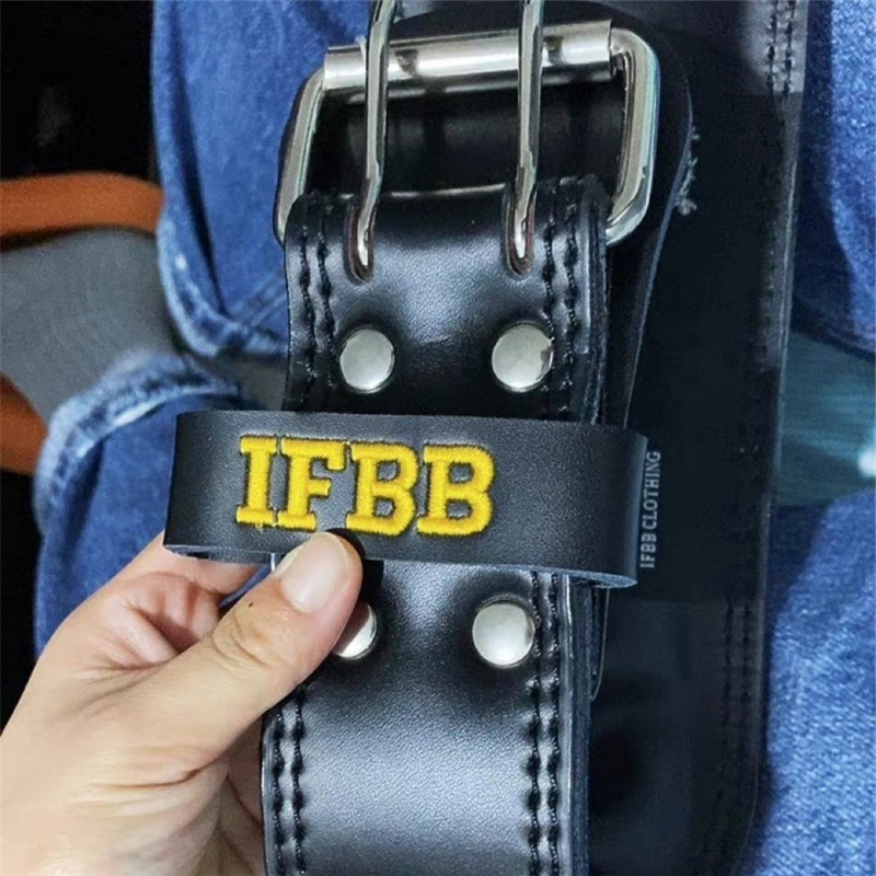 "Photo de la Ceinture Musculation IFBB Noire pour un entraînement optimal"