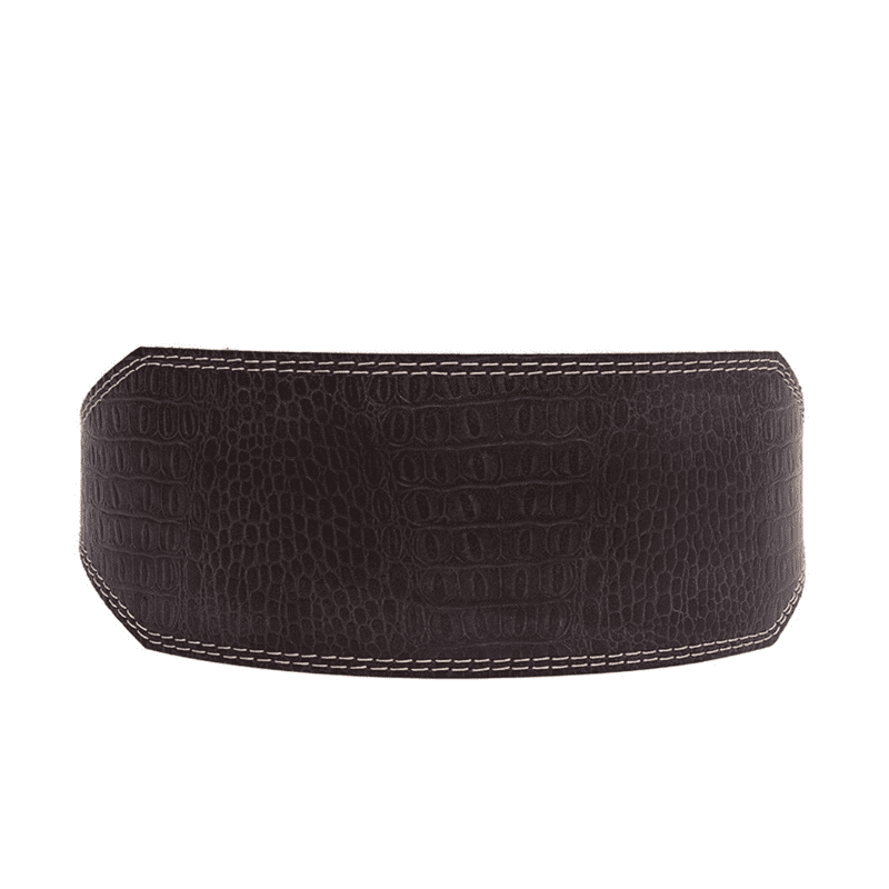 "Homme faisant des squats avec la Ceinture de Musculation LeatherLift Belt"